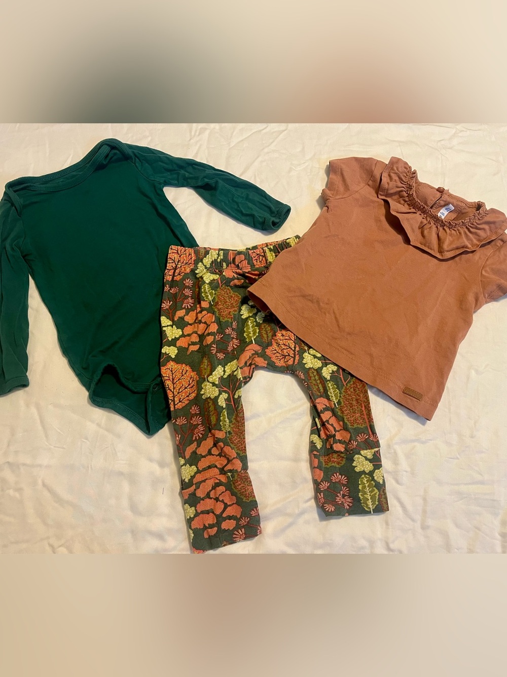 Bundle! Kate Quinn Pooh Woods pant w/Kyte Baby Teal Green Top & Mayoral top
